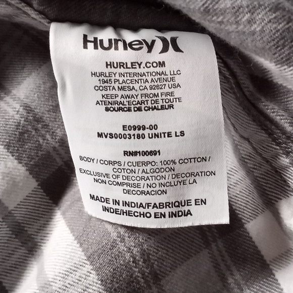 Hurley Flannel Large - Picture 5 of 5